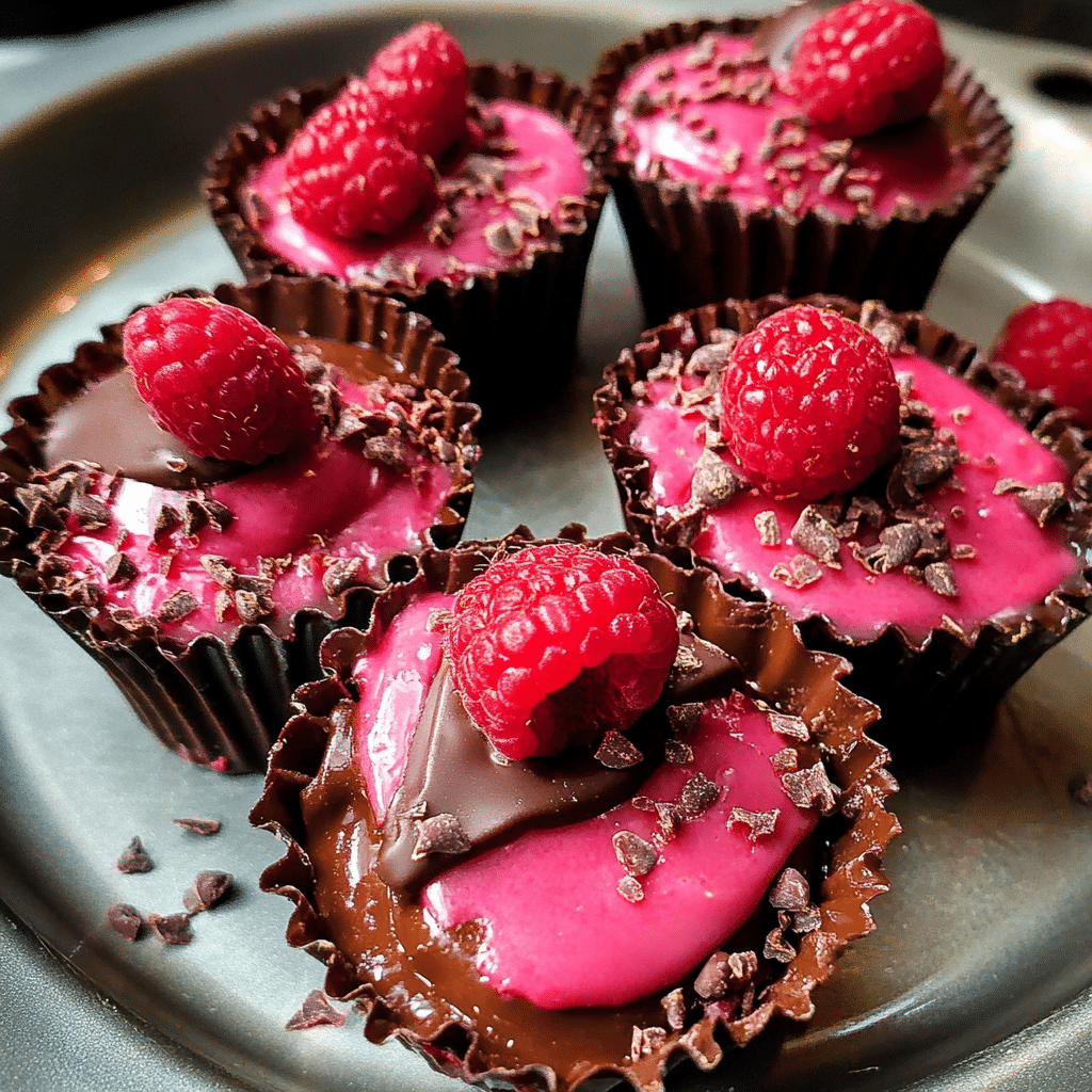 Easy Chocolate Raspberry Cups: Your Go-To Decadent No-Bake Treat